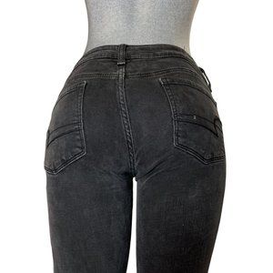 American Eagle Skinny Super Stretch Womens Jeans Tag 2 Black Low-Rise W27xL30